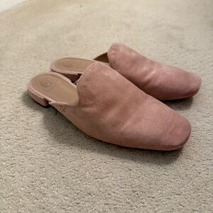 Tory Burch Pink Velvet Mules *flawed* | 6.5